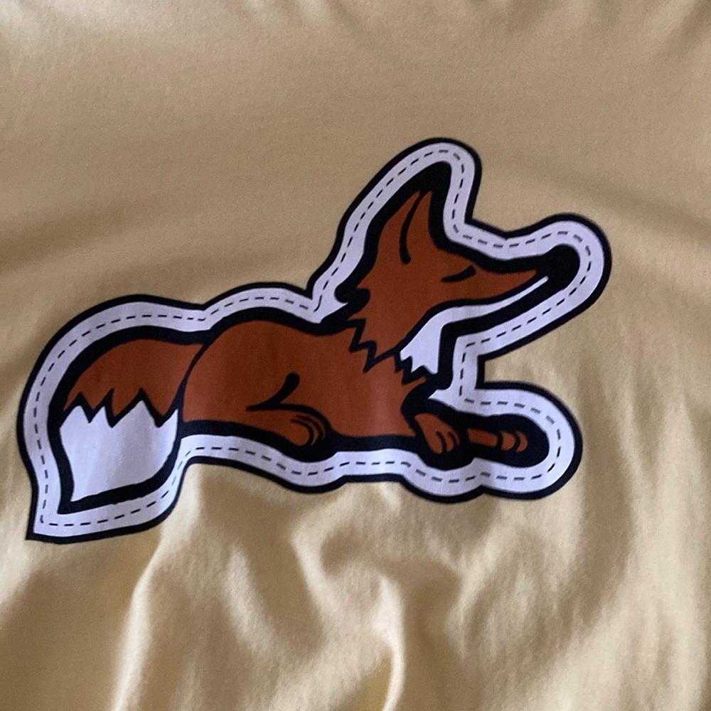 Yellow T-Shirt with Fox Patch
